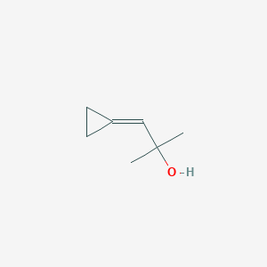 molecular formula C7H12O B14478638 1-Cyclopropylidene-2-methylpropan-2-ol CAS No. 70624-84-9