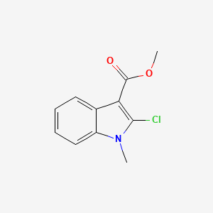 molecular formula C11H10ClNO2 B14478648 Methyl 2-chloro-1-methyl-1H-indole-3-carboxylate CAS No. 65610-50-6