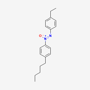 molecular formula C19H24N2O B14478720 1-Ethyl-4-[(Z)-(4-pentylphenyl)-ONN-azoxy]benzene CAS No. 68816-45-5