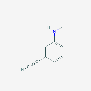molecular formula C9H9N B144788 3-ethynyl-N-methylaniline CAS No. 132056-23-6