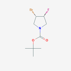 tert-Butyl cis-3-bromo-4-fluoropyrrolidine-1-carboxylate