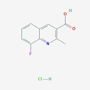 molecular formula C11H9ClFNO2 B1447881 8-Fluoro-2-methylquinoline-3-carboxylic acid hydrochloride CAS No. 1803599-81-6