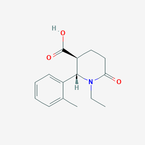 (2S,3S)-1-Ethyl-2-(2-methylphenyl)-6-oxopiperidine-3-carboxylic acid