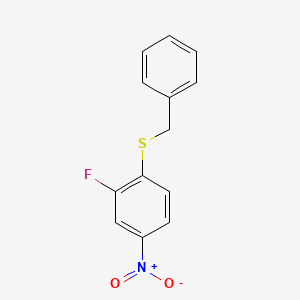 molecular formula C13H10FNO2S B1447894 1-(Benzylsulfanyl)-2-fluoro-4-nitrobenzene CAS No. 1242618-52-5