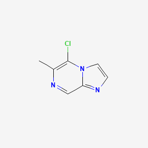 molecular formula C7H6ClN3 B1447899 5-Chloro-6-methylimidazo[1,2-a]pyrazine CAS No. 1823443-07-7