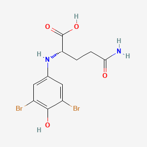 molecular formula C11H12Br2N2O4 B14479025 N~2~-(3,5-Dibromo-4-hydroxyphenyl)-L-glutamine CAS No. 72143-27-2