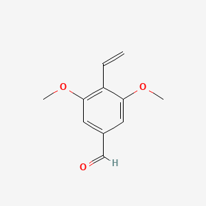 molecular formula C11H12O3 B1447906 3,5-Dimethoxy-4-vinylbenzaldehyde CAS No. 1822848-23-6