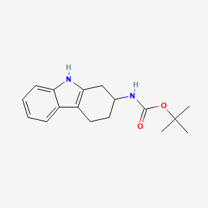 molecular formula C17H22N2O2 B1447907 tert-butyl 2,3,4,9-tetrahydro-1H-carbazol-2-ylcarbamate CAS No. 1936040-90-2