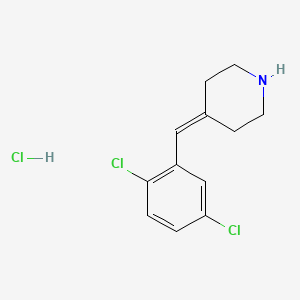 molecular formula C12H14Cl3N B1447912 4-[(2,5-Dichlorophenyl)methylidene]piperidine hydrochloride CAS No. 1394041-10-1