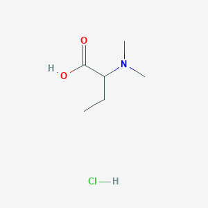 molecular formula C6H14ClNO2 B1447914 2-(Dimethylamino)butanoic acid hydrochloride CAS No. 1394040-12-0