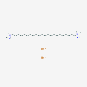 molecular formula C28H62Br2N2 B14479180 N~1~,N~1~,N~1~,N~22~,N~22~,N~22~-Hexamethyldocosane-1,22-bis(aminium) dibromide CAS No. 65114-34-3