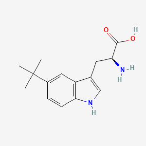 molecular formula C15H20N2O2 B14479208 5-tert-Butyl-L-tryptophan CAS No. 69527-38-4