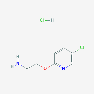 molecular formula C7H10Cl2N2O B1447921 2-(2-Aminoethoxy)-5-chloropyridine hydrochloride CAS No. 1394042-40-0