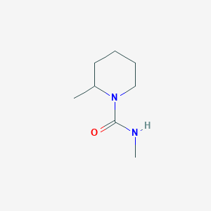 molecular formula C8H16N2O B14479332 N,2-Dimethylpiperidine-1-carboxamide CAS No. 67626-38-4