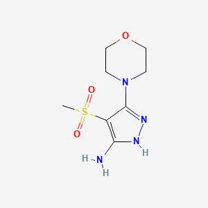 4-methanesulfonyl-3-(morpholin-4-yl)-1H-pyrazol-5-amine