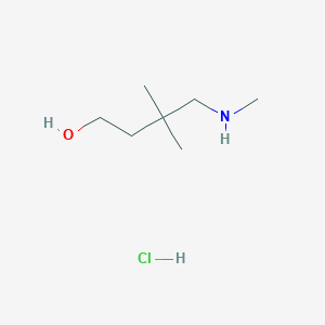 3,3-Dimethyl-4-(methylamino)butan-1-ol hydrochloride
