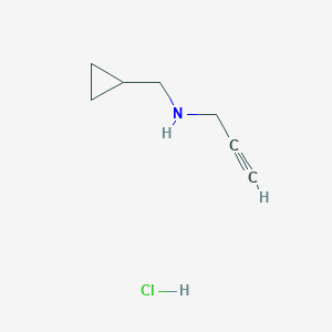 (Cyclopropylmethyl)(prop-2-yn-1-yl)amine hydrochloride