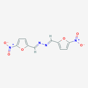 2-Furancarboxaldehyde, 5-nitro-, ((5-nitro-2-furanyl)methylene)hydrazone