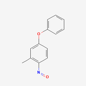 molecular formula C13H11NO2 B14479511 2-Methyl-1-nitroso-4-phenoxybenzene CAS No. 69745-23-9