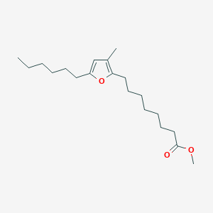 molecular formula C20H34O3 B14479536 Methyl 8-(5-hexyl-3-methylfuran-2-YL)octanoate CAS No. 65372-07-8
