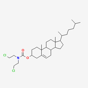 molecular formula C32H53Cl2NO2 B14479543 Cholest-5-en-3-yl bis(2-chloroethyl)carbamate CAS No. 71507-66-9