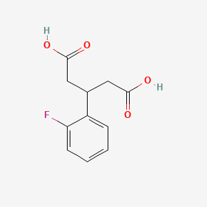 molecular formula C11H11FO4 B1447964 3-(2-氟苯基)戊二酸 CAS No. 1267036-97-4