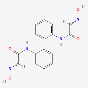 molecular formula C16H14N4O4 B14479654 N,N'-([1,1'-Biphenyl]-2,2'-diyl)bis[2-(hydroxyimino)acetamide] CAS No. 66134-19-8