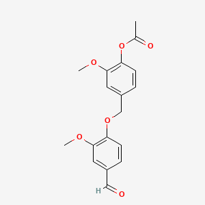 molecular formula C18H18O6 B1447973 4-[[4-(Acetoxy)-3-methoxyphenyl]methoxy]-3-methoxybenzaldehyde CAS No. 77745-44-9