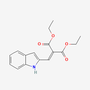 molecular formula C16H17NO4 B14479739 Diethyl [(1H-indol-2-yl)methylidene]propanedioate CAS No. 65828-72-0