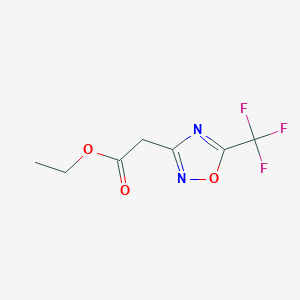 Ethyl 2-(5-(trifluoromethyl)-1,2,4-oxadiazol-3-yl)acetate