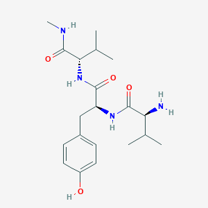 molecular formula C20H32N4O4 B14479792 L-Valyl-L-tyrosyl-N-methyl-L-valinamide CAS No. 64834-47-5