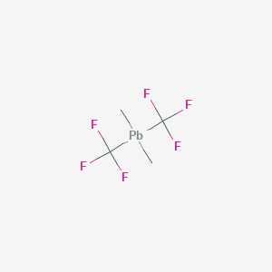 molecular formula C4H6F6Pb B14479807 Plumbane, dimethylbis(trifluoromethyl)- CAS No. 67946-73-0