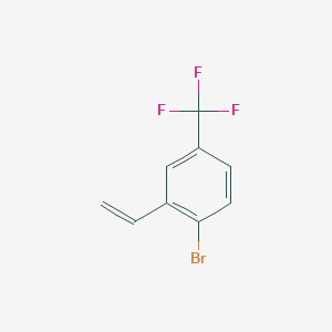 molecular formula C9H6BrF3 B1447984 1-Bromo-2-ethenyl-4-(trifluoromethyl)benzene CAS No. 1263772-10-6