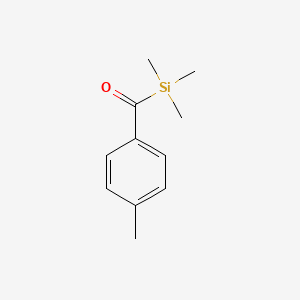 molecular formula C11H16OSi B14479858 Silane, trimethyl(4-methylbenzoyl)- CAS No. 68185-94-4