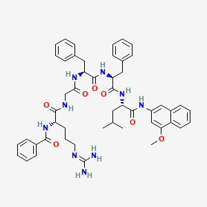 molecular formula C50H59N9O7 B1447991 Bz-Arg-Gly-Phe-Phe-Leu-4MbNA CAS No. 99112-24-0