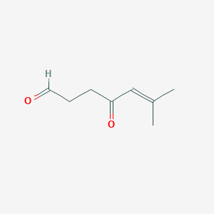 molecular formula C8H12O2 B14479989 6-Methyl-4-oxohept-5-enal CAS No. 65199-76-0
