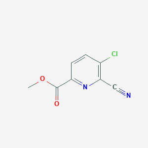 molecular formula C8H5ClN2O2 B1447999 5-氯-6-氰基吡啶-2-甲酸甲酯 CAS No. 1427392-98-0