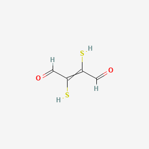 molecular formula C4H4O2S2 B14479999 2,3-Bis(sulfanyl)but-2-enedial CAS No. 66582-68-1