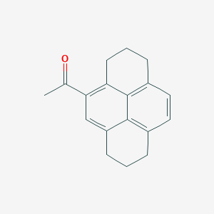 molecular formula C18H18O B14480027 1-(1,2,3,6,7,8-Hexahydropyren-4-YL)ethan-1-one CAS No. 70200-28-1