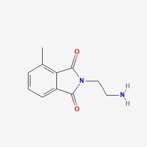 molecular formula C11H12N2O2 B1448003 2-(2-Aminoethyl)-4-methylisoindoline-1,3-dione CAS No. 1823309-04-1