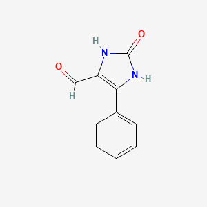 molecular formula C10H8N2O2 B1448007 2-Oxo-5-phenyl-2,3-dihydro-1h-imidazole-4-carbaldehyde CAS No. 1820638-81-0