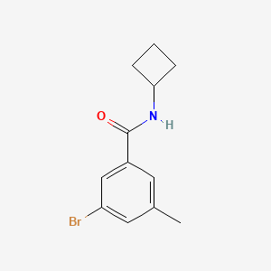 molecular formula C12H14BrNO B1448009 3-溴-N-环丁基-5-甲基苯甲酰胺 CAS No. 1870098-63-7