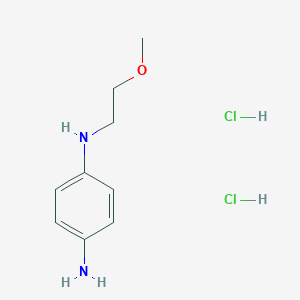 molecular formula C9H16Cl2N2O B144801 N-(2-Methoxyethyl)benzene-1,4-diamine dihydrochloride CAS No. 72584-59-9