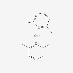 molecular formula C16H18Zn B14480136 zinc;1,3-dimethylbenzene-2-ide CAS No. 65797-26-4