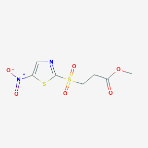 Methyl 3-[(5-nitro-1,3-thiazol-2-yl)sulfonyl]propanoate
