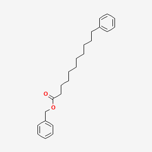 molecular formula C24H32O2 B14480159 Benzyl 11-phenylundecanoate CAS No. 68141-07-1