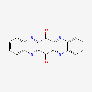 molecular formula C18H8N4O2 B1448017 Quinoxalino[2,3-b]phenazine-6,13-dione CAS No. 76447-82-0