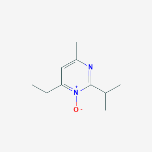 molecular formula C10H16N2O B14480182 6-Ethyl-4-methyl-1-oxo-2-(propan-2-yl)-1lambda~5~-pyrimidine CAS No. 65680-19-5