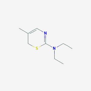 molecular formula C9H16N2S B14480221 N,N-Diethyl-5-methyl-6H-1,3-thiazin-2-amine CAS No. 65788-00-3