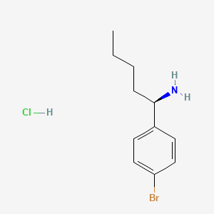 molecular formula C11H17BrClN B1448023 (R)-1-(4-bromophenyl)pentan-1-amine hydrochloride CAS No. 1391414-30-4